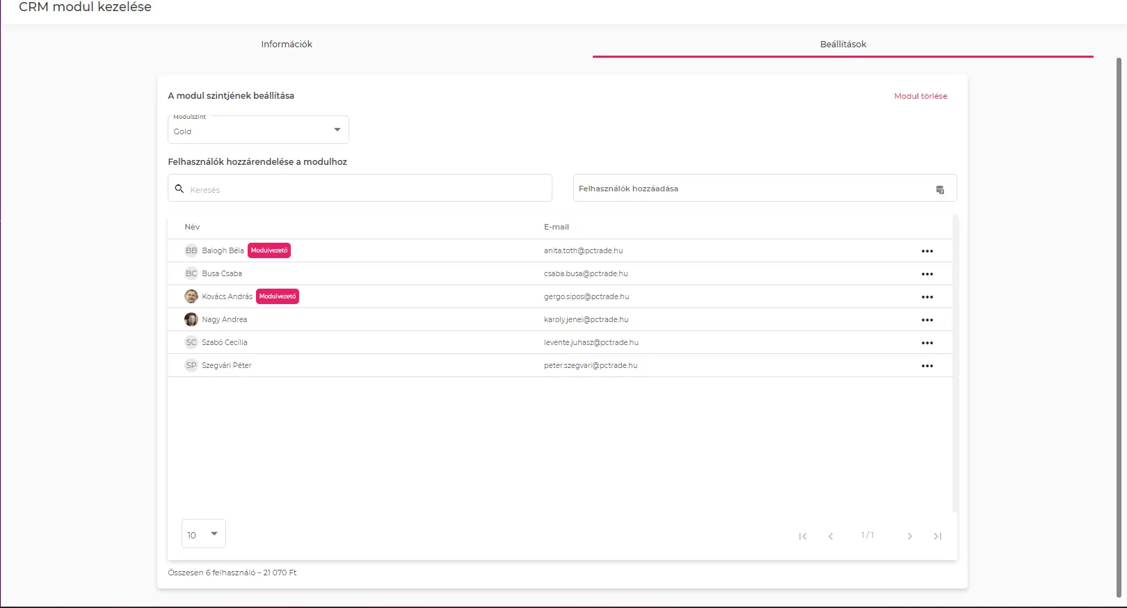 "Beállítás képernyő"