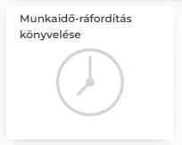 Munkaidő-ráfordítás könyvelése widget